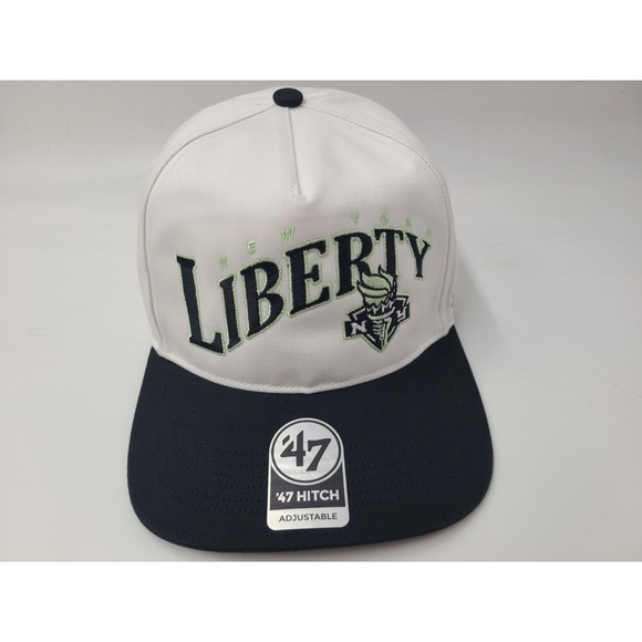 New York Liberty 47 Brand Hitch Snapback Hat Cap NYL WNBA Basketball White Black